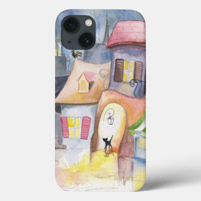 Small town at night Case-Mate iPhone case (Back)
