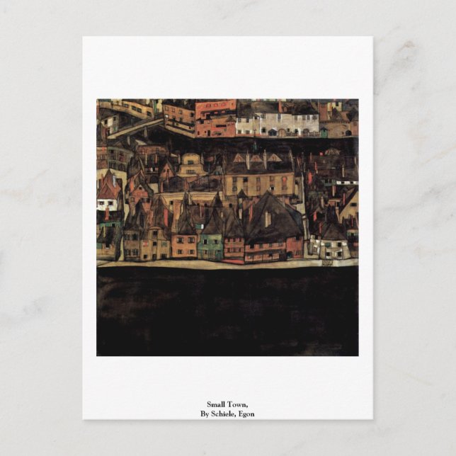Small Town,  By Schiele, Egon Postcard (Front)