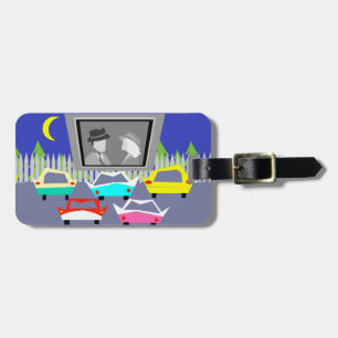 Small Town Drive-In Movie Luggage Tag