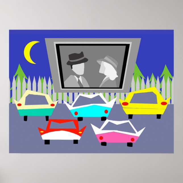 Small Town Drive-In Movie Poster (Front)