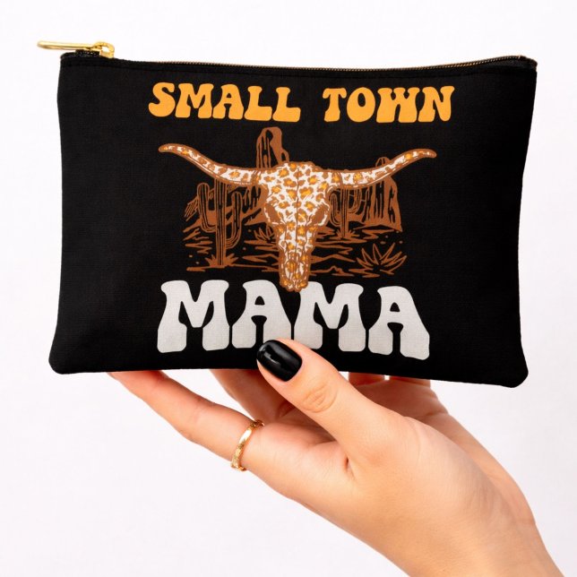 Small Town Mama | Western Mother’s Day Unique Accessory Pouch (Creator Uploaded)