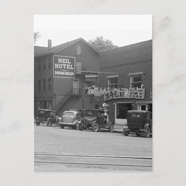 Small Town Ohio, 1930s Postcard (Front)