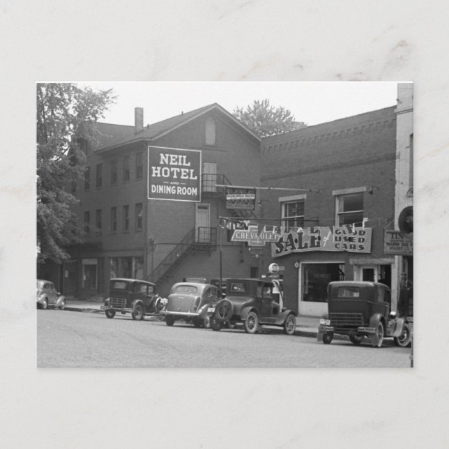 Small Town Ohio, 1930s Postcard (Front)