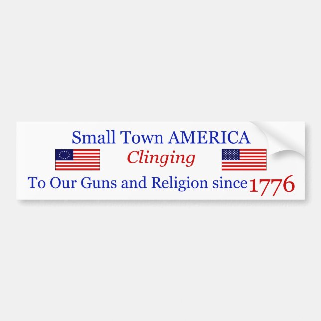 Small Town Proud Bumpersticker Bumper Sticker (Front)