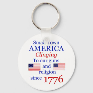 Small Town Proud Keytag Key Ring