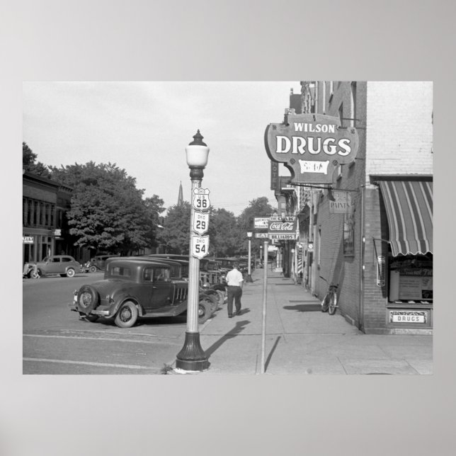 Small Town Solitude, 1930s Poster (Front)