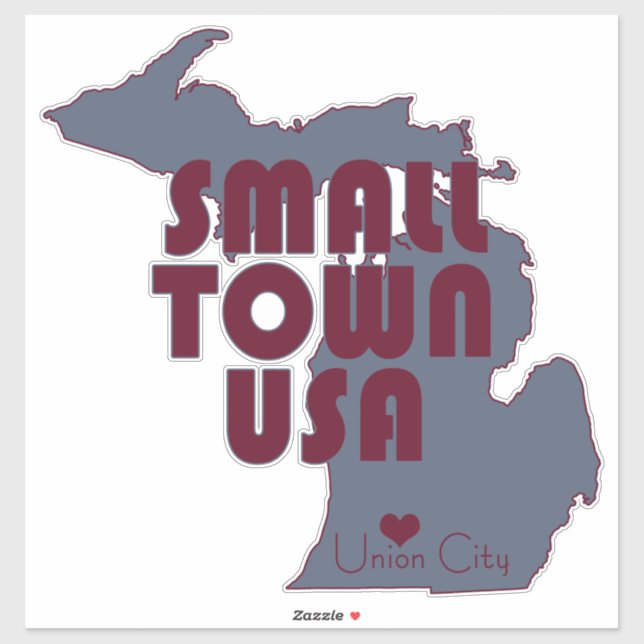Small Town USA | Union City, Michigan | Large (Sheet)