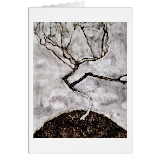 Small Tree In Late Autumn By Egon Schiele (Front)