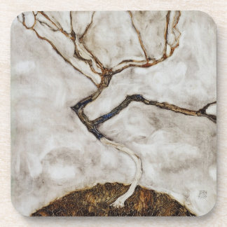 Small Tree In Late Autumn by Egon Schiele Coaster