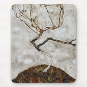 Small Tree In Late Autumn by Egon Schiele Mouse Mat
