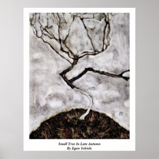 Small Tree In Late Autumn By Egon Schiele Poster