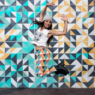 Small Triangles Capri Leggings