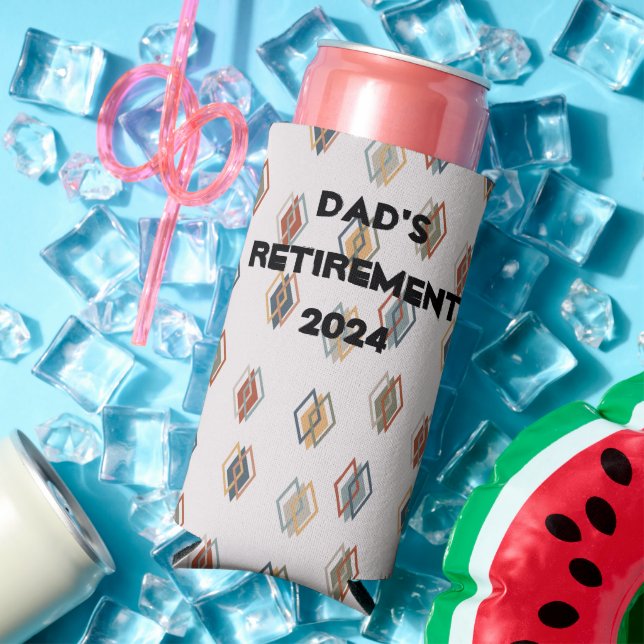 Small Triple Diamonds  Seltzer Can Cooler (In Situ Summer)