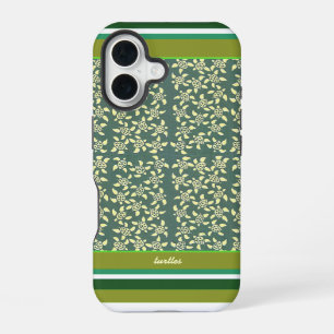 Small Turtles green pattern iPhone 16 Case
