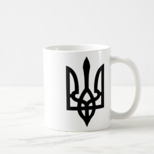 Small Ukrainian Coat Of Arms Flag Symbol Sign Logo Coffee Mug
