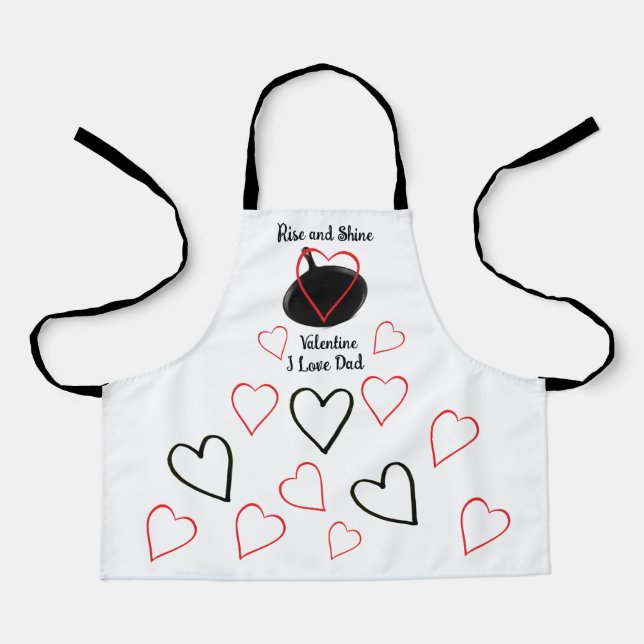 Small Valentine Apron for the Vintage Lover (Front)