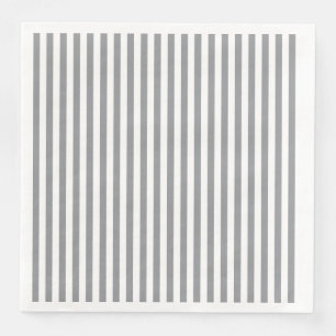 Small Vertical Grey Stripes Napkin