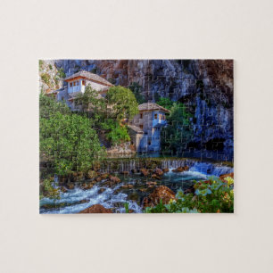 Small village Blagaj on Buna waterfall, Bosnia and Jigsaw Puzzle