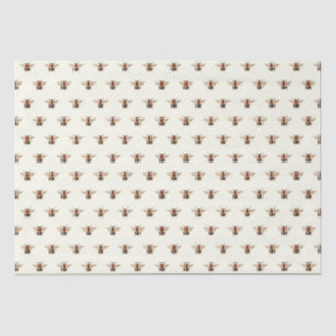 Small Vintage Bee Pattern Tissue Paper