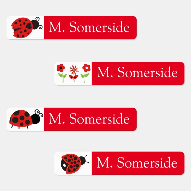 Small Waterproof Kids Name Labels for School Camp (Group)