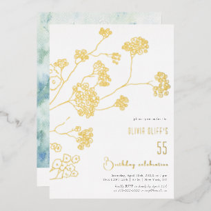 Small White Flowers Birthday Any Age