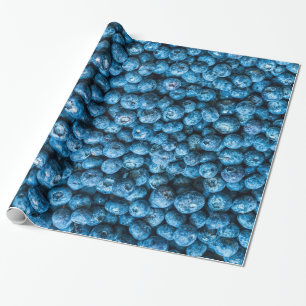 Small Wild Blueberries Wrapping Paper