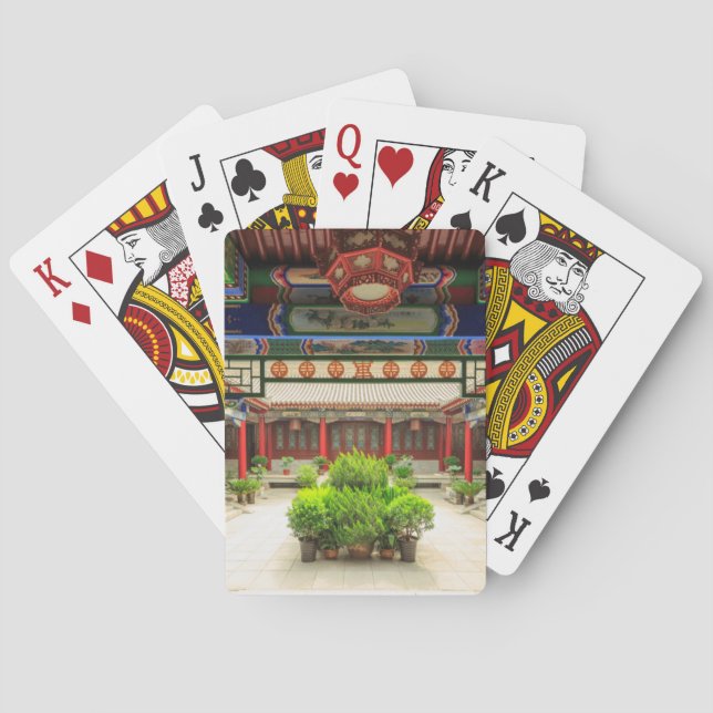 Small Wild Goose Temple, China Playing Cards (Back)