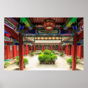 Small Wild Goose Temple, China Poster
