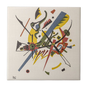 Small Worlds I - Wassily Kandinsky Modern Art Tile
