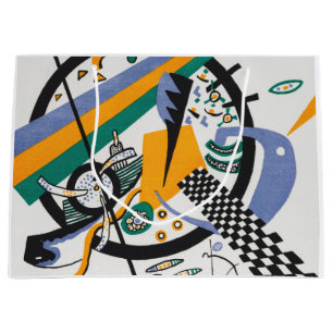 Small Worlds IV, Abstract, Wassily Kandinsky Large Gift Bag