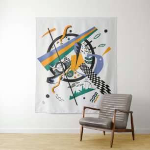 Small Worlds IV, Abstract, Wassily Kandinsky Tapestry