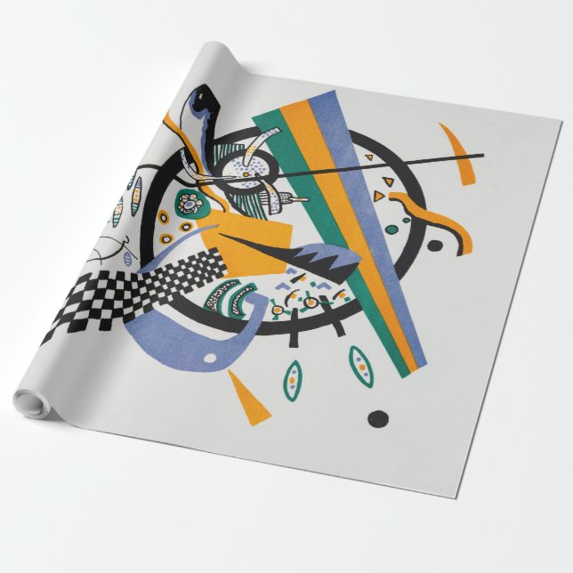 Small Worlds IV, Abstract, Wassily Kandinsky Wrapping Paper (Unrolled)