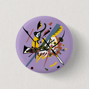 Small worlds, Vassily Kandinsky in digital colors 3 Cm Round Badge