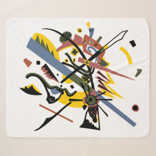 Small worlds, Vassily Kandinsky in digital colors Sherpa Blanket