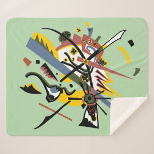 Small worlds, Vassily Kandinsky in digital colors Sherpa Blanket