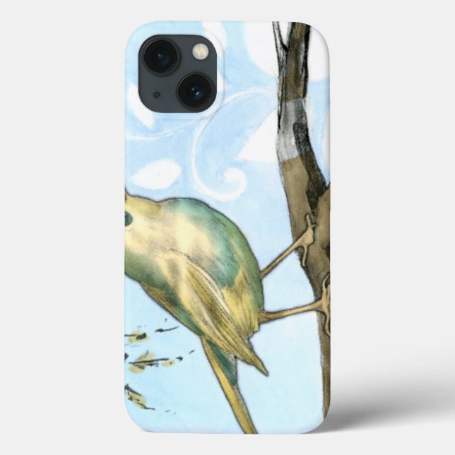 Small Yellow Bird Perched on a Branch Looking up Case-Mate iPhone Case (Back)