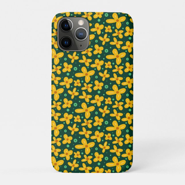 Small yellow flowers Case-Mate iPhone case (Back)