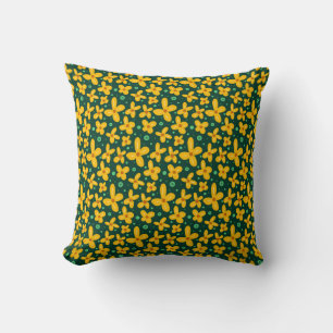 Small yellow flowers cushion
