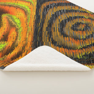 Small yellowish mosaic and deformed sherpa blanket