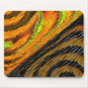 Small yellowish mosaic and deformed style mouse mat