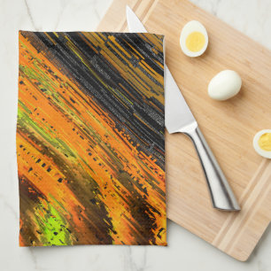 Small yellowish mosaic and deformed  tea towel