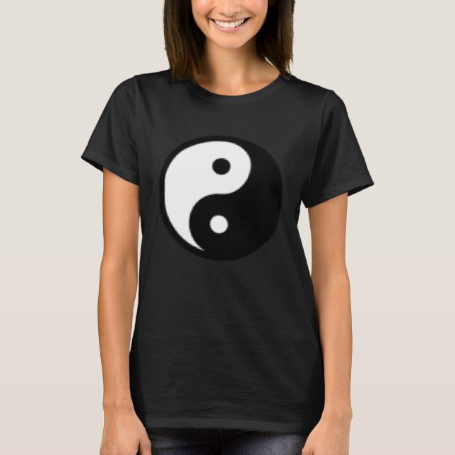 Small Yin Yang, Tai chi, Qi gong, polarity, dualit T-Shirt (Front)