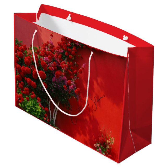 #SmallBusinessPackagingGiftBag Large Gift Bag (Back Angled)