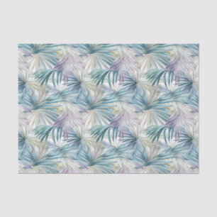 Smaller Print Pastel Palm Leaf Patterned Tissue Paper