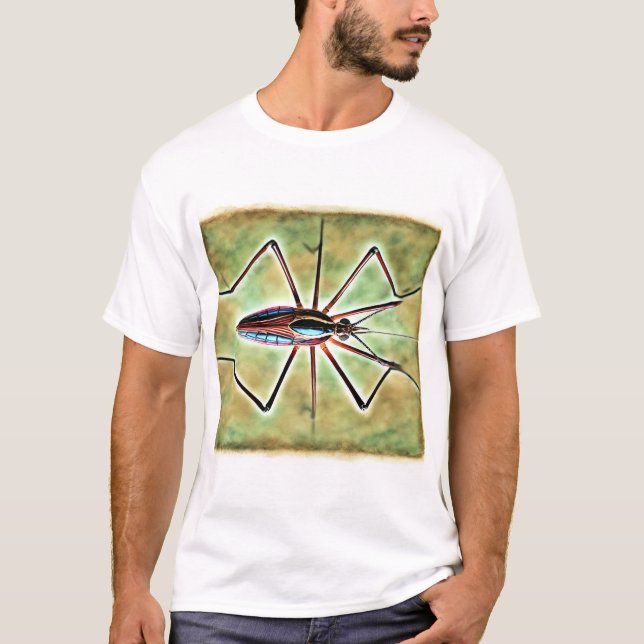 Smaller Water Strider 230824IREF211 - Watercolor T-Shirt (Front)