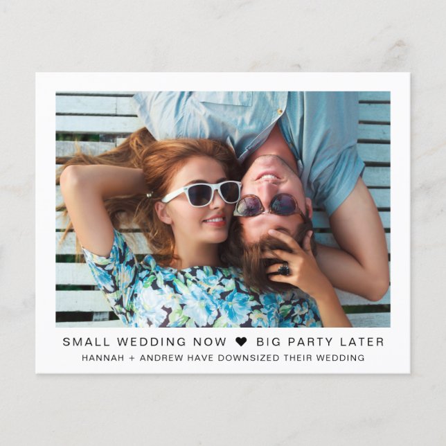 Smaller Wedding Party Later Photo (Front)