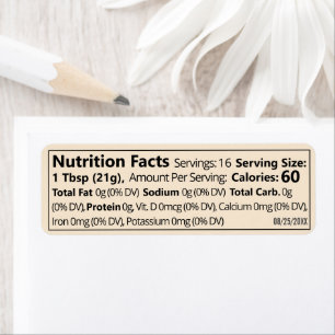 Smallest Linear Honey Nutrition Facts Food