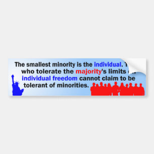 Smallest Minority Bumper Sticker