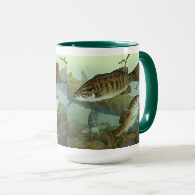 Smallmouth bass mug (Front Right)