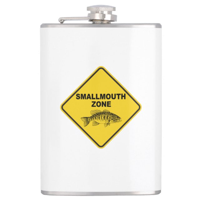 Smallmouth Zone Hip Flask (Front)